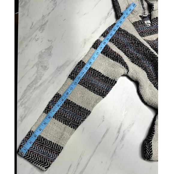 Baja Joe multicolored knitted hooded long sleeve sweater Size Medium - Picture 11 of 12